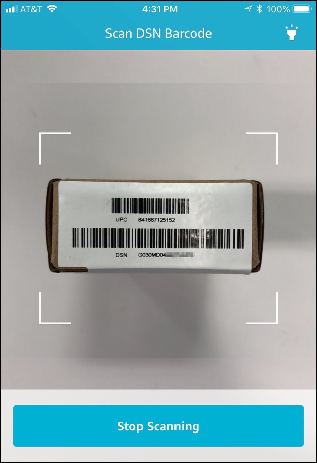 Aws iot scan barcode