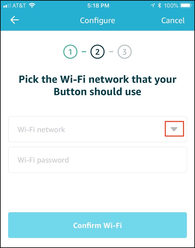 Aws iot select wifi network